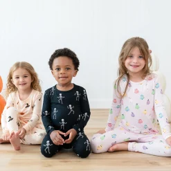 Long Sleeve Pajamas in Pastel Ghost