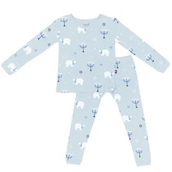 Long Sleeve Pajamas in Polar Lights