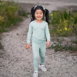 Long Sleeve Pajamas in Sage