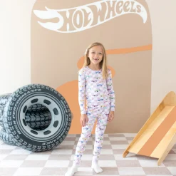 Long Sleeve Pajamas in Sparkles and Speed