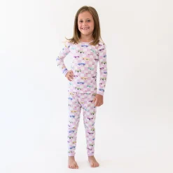 Long Sleeve Pajamas in Sparkles and Speed