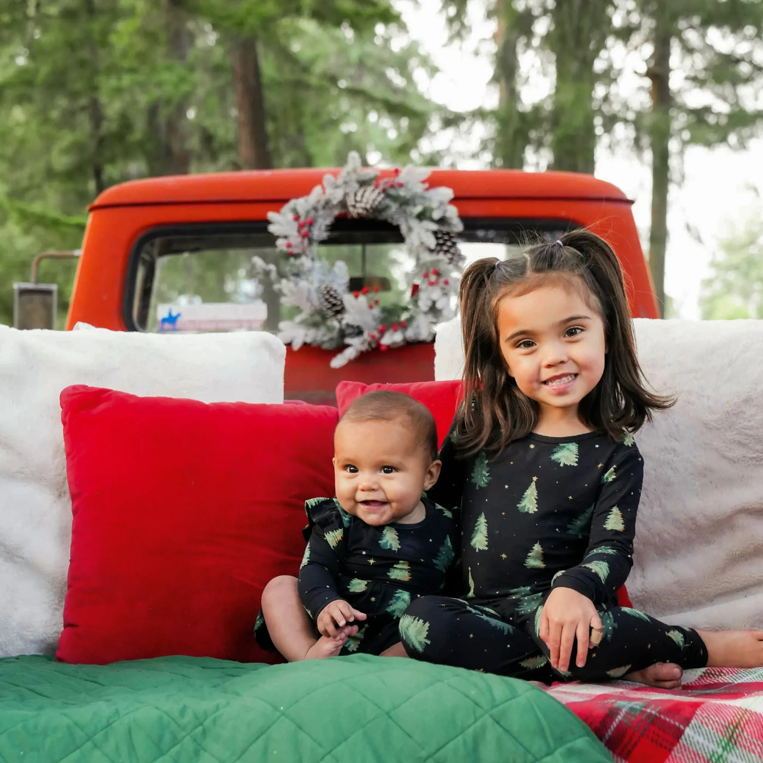 Long Sleeve Pajamas in Twinkle Tree
