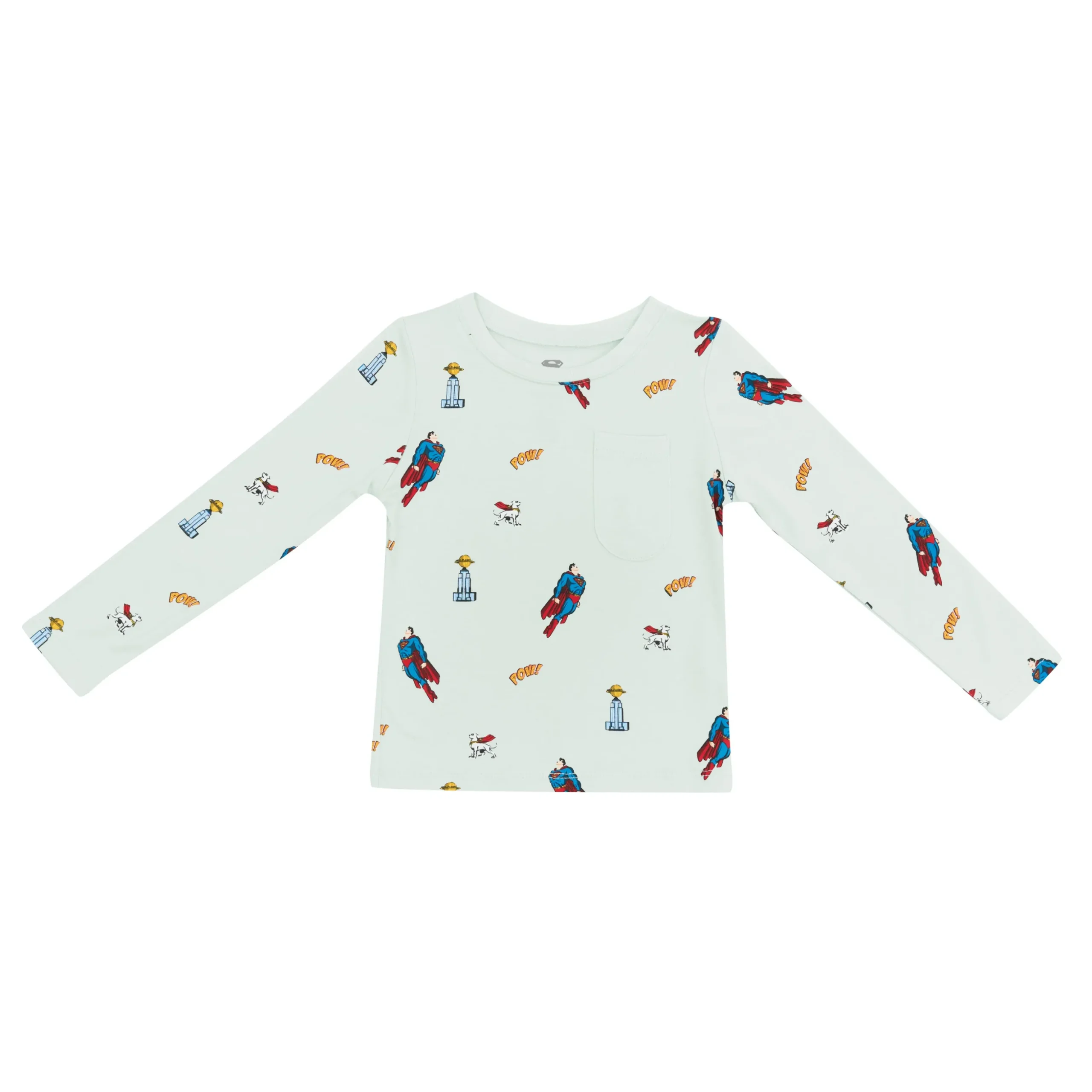 Long Sleeve Toddler Crew Neck Tee in Superman™