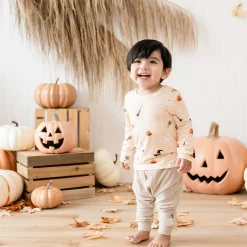 Long Sleeve Toddler Crew Neck Tee in Bewitched