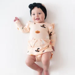 Long Sleeve Twirl Bodysuit Dress in Bewitched