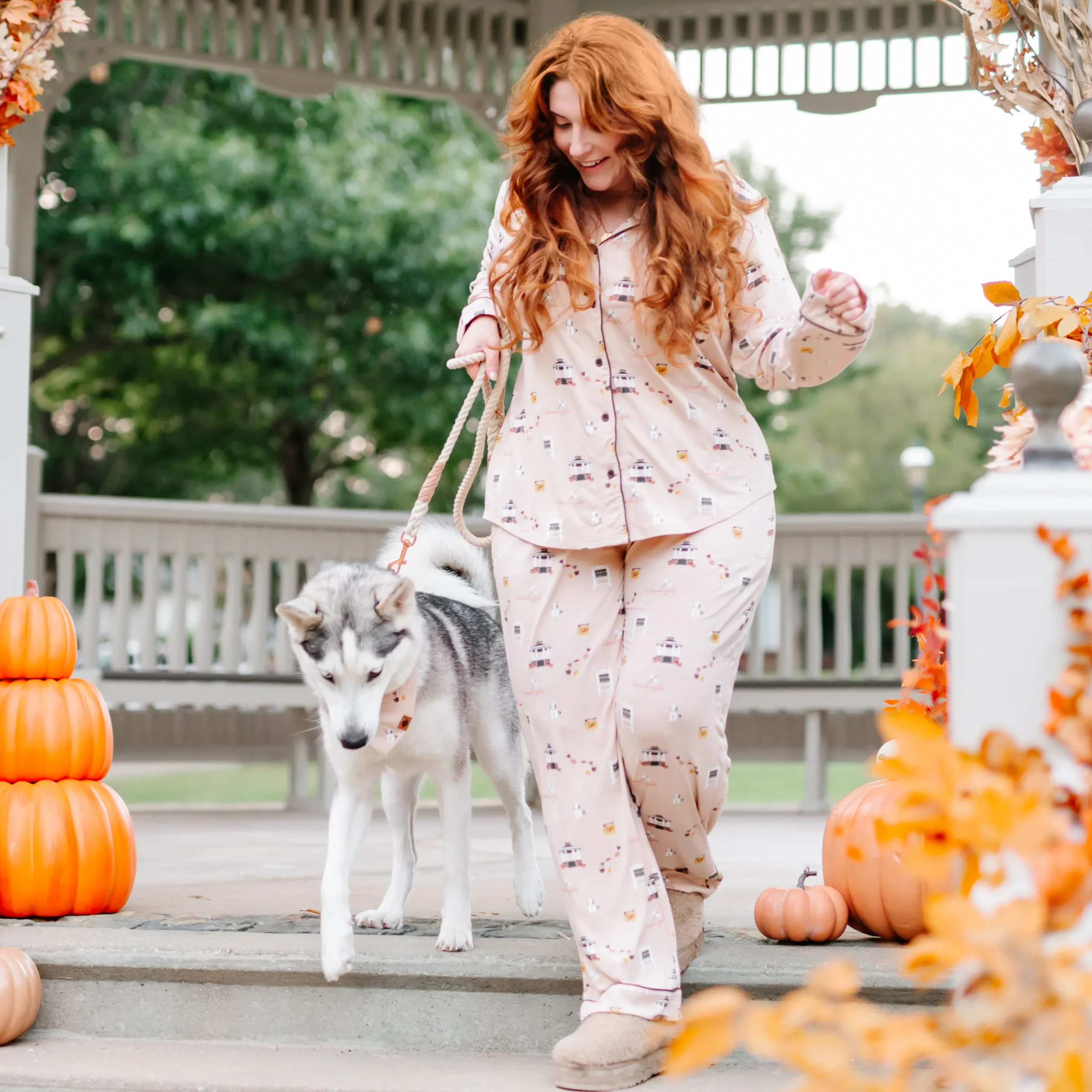 Long-Sleeved Women's Pajama Set in Gilmore Girls