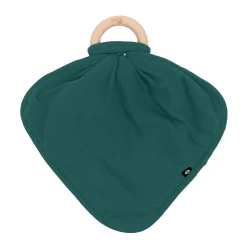 Lovey in Emerald with Removable Wooden Teething Ring