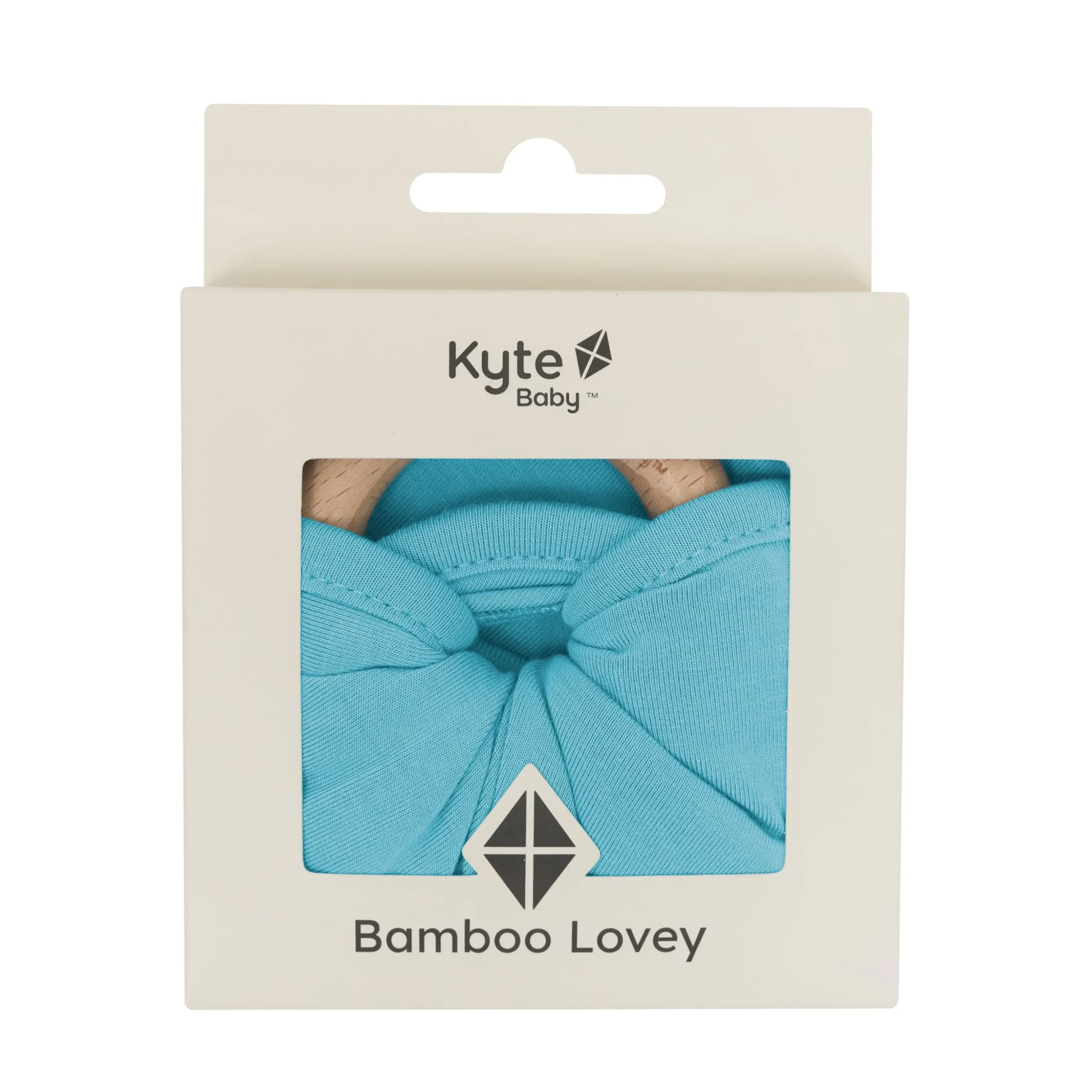 Lovey in Makai with Removable Wooden Teething Ring