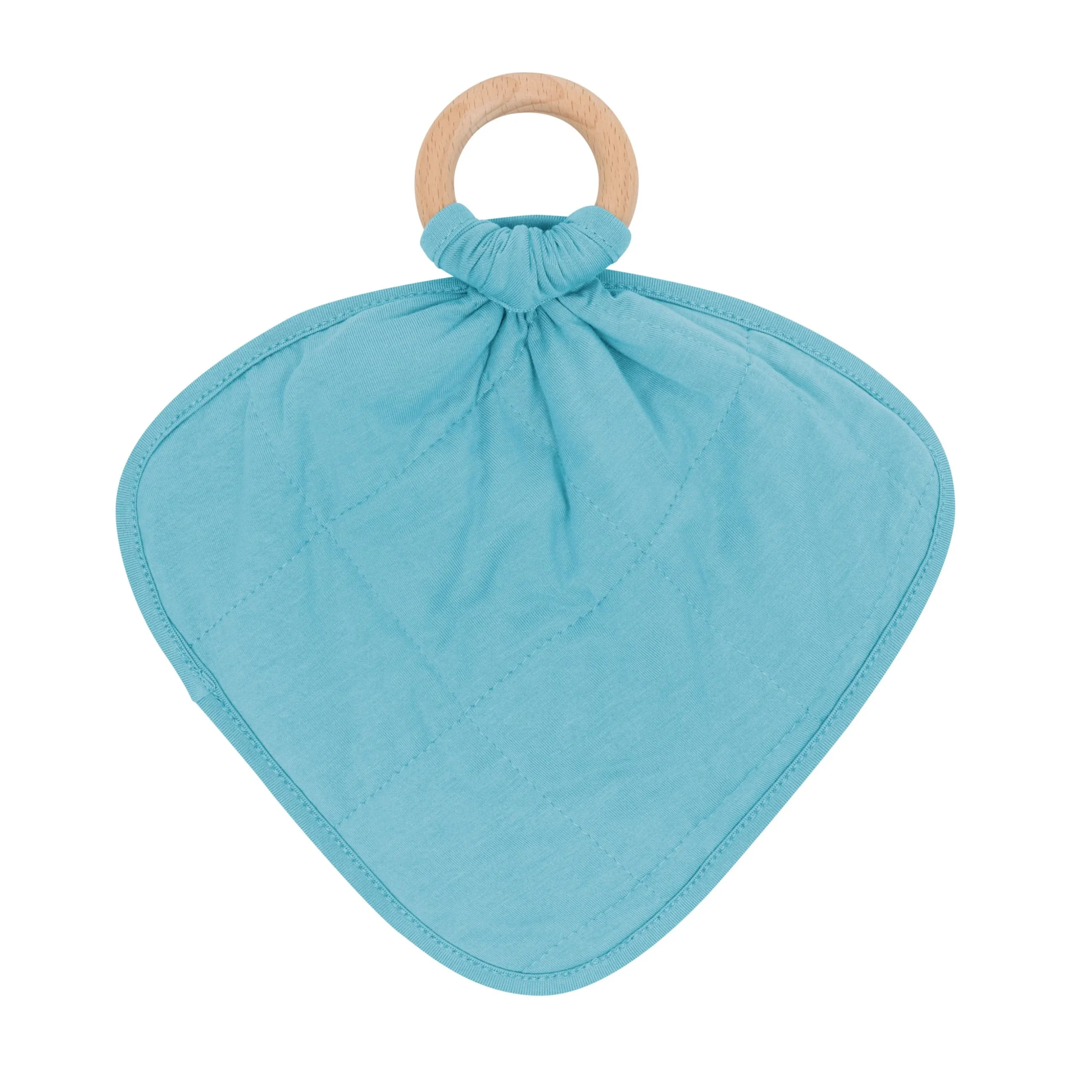 Lovey in Makai with Removable Wooden Teething Ring