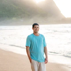 Men's Crew Neck Tee in Makai