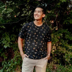 Men's Crew Neck Tee in Midnight Icon