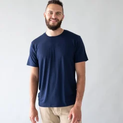 Men's Crew Neck Tee in Navy