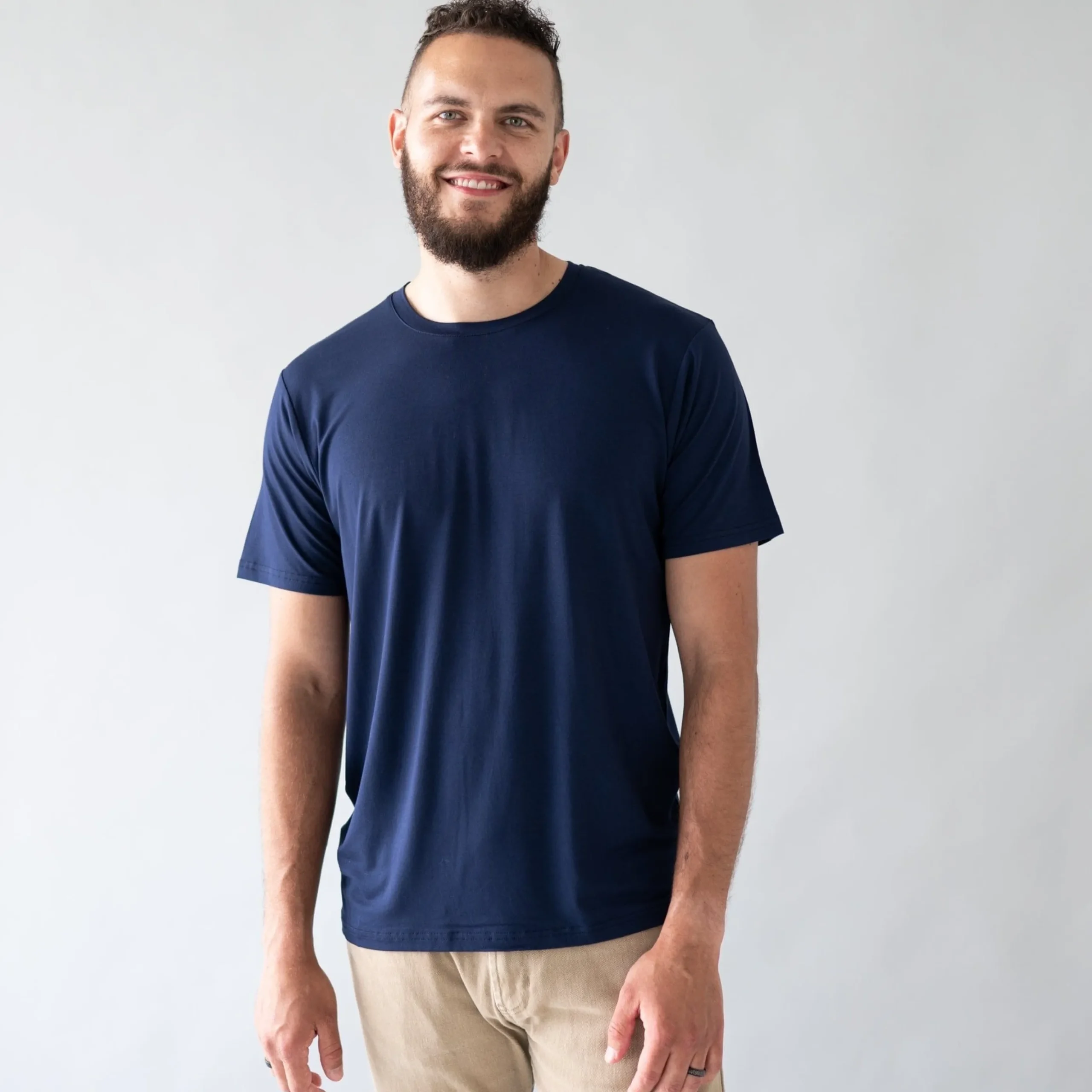 Men's Crew Neck Tee in Navy