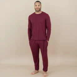 Men's Jogger Set in Burgundy