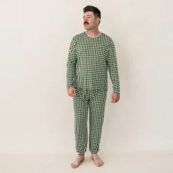 Men's Jogger Set in Gingham Fir