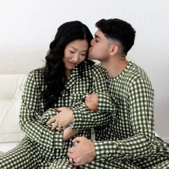 Men's Jogger Set in Gingham Fir