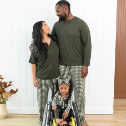 Men's Lounge Pants in Gingham Fir