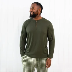 Men's Lounge Pants in Gingham Fir