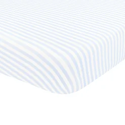 Mini Crib Sheet in Small Mist Stripe