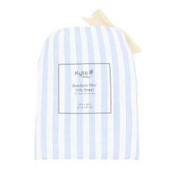 Mini Crib Sheet in Small Mist Stripe