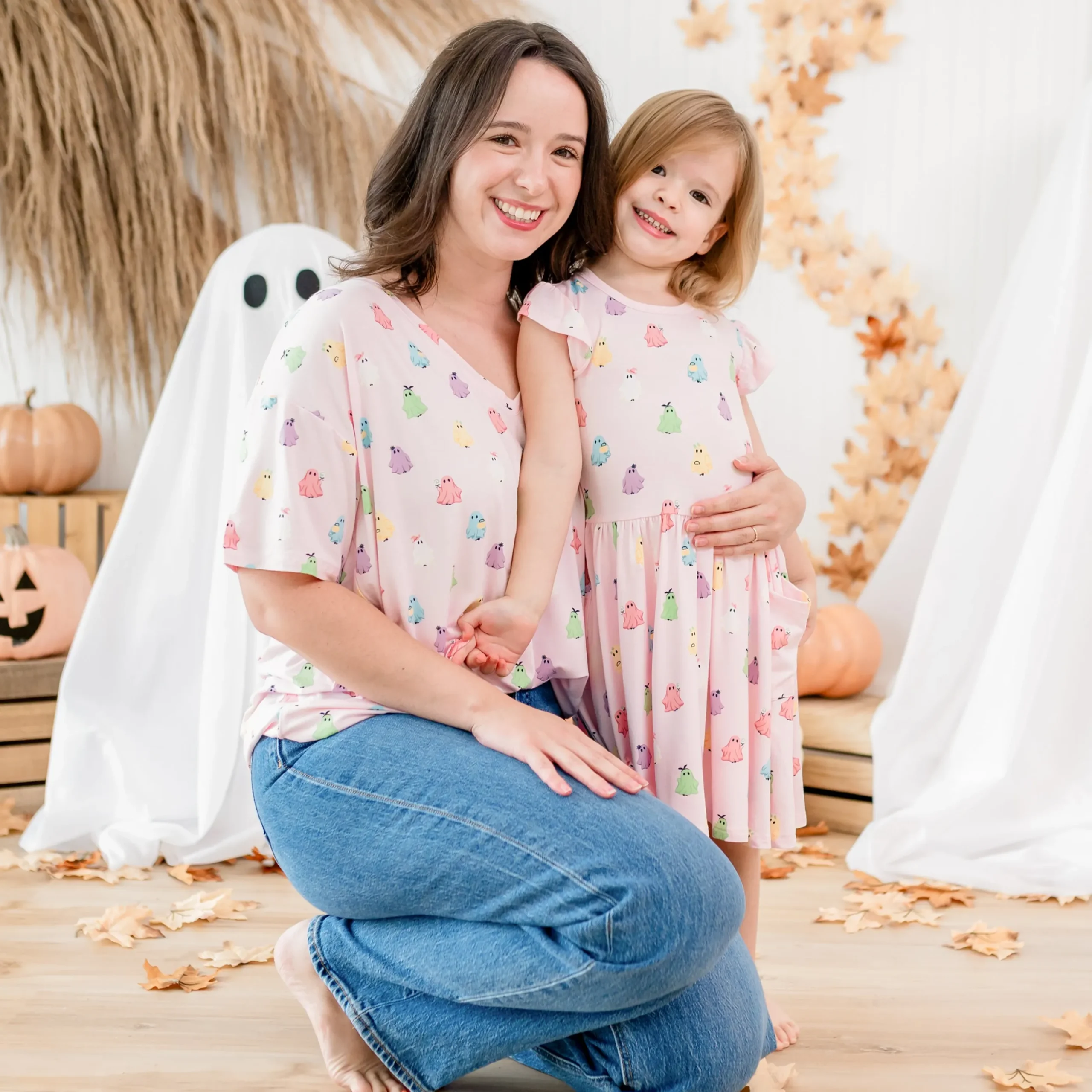 Pocket Dress in Pastel Ghost