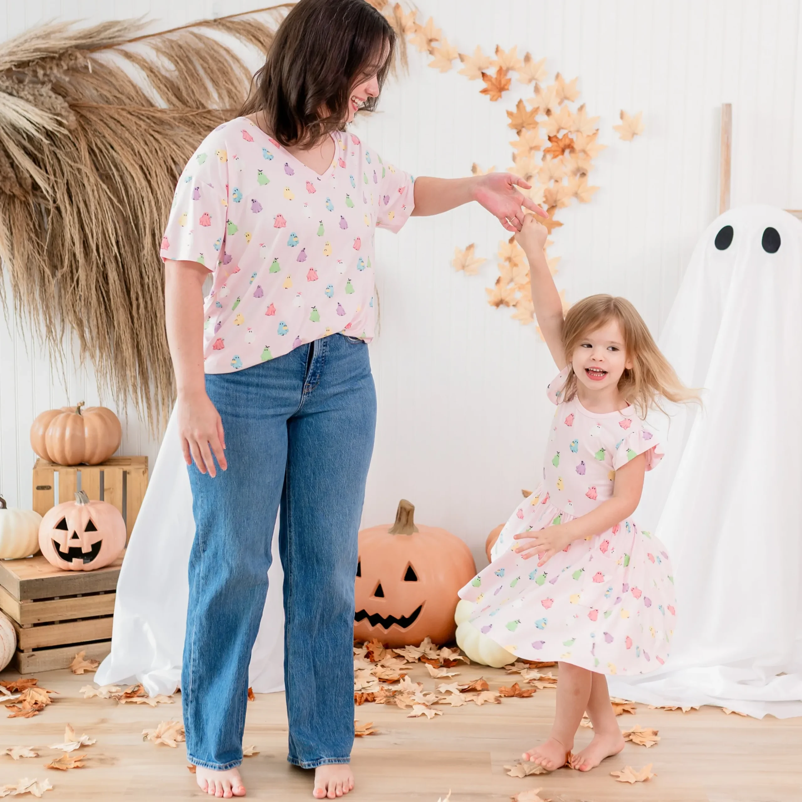 Pocket Dress in Pastel Ghost