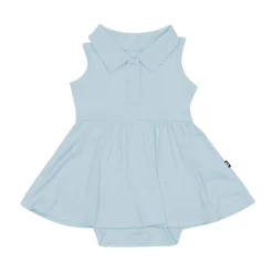Polo Bodysuit Dress in Fog