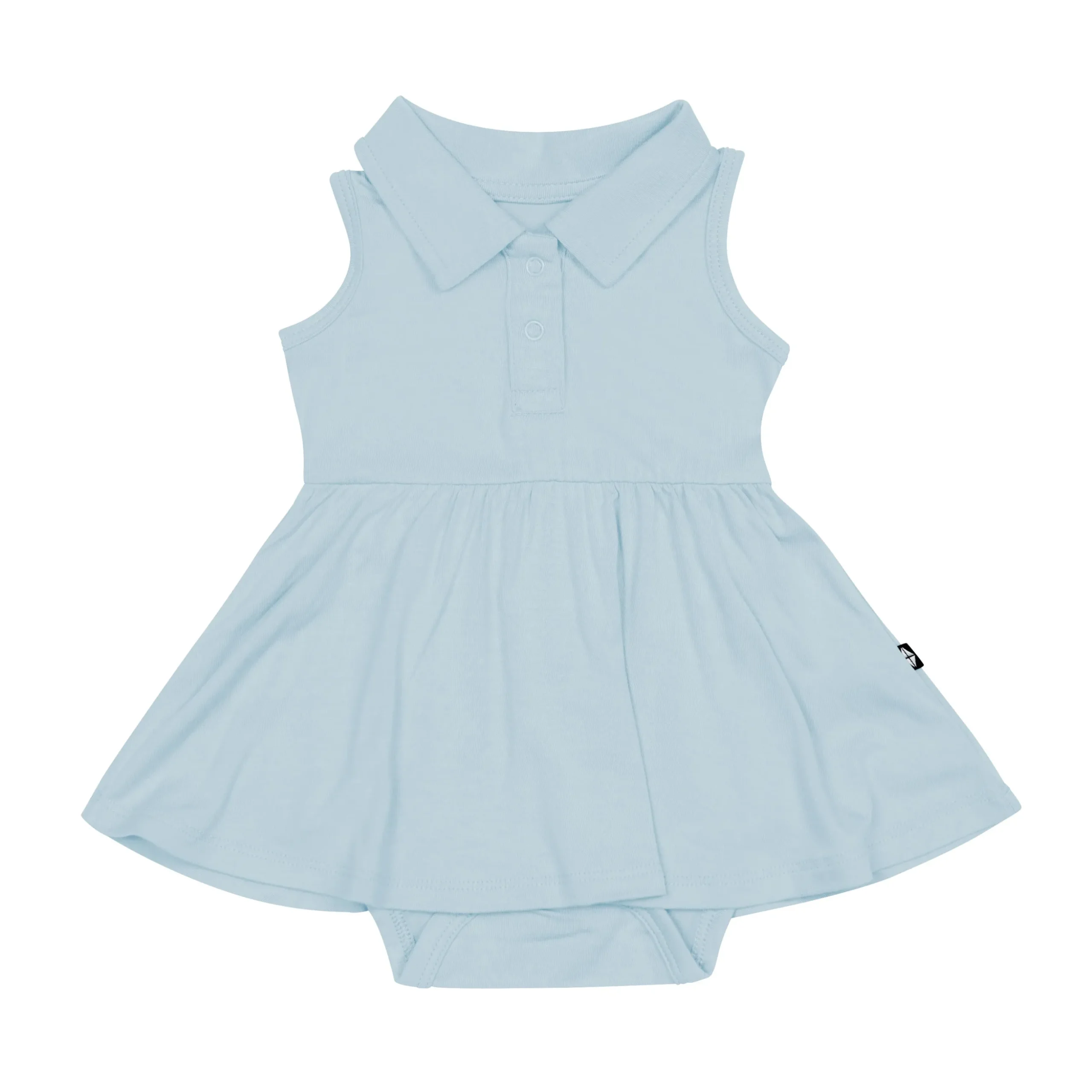 Polo Bodysuit Dress in Fog