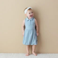 Polo Bodysuit Dress in Fog