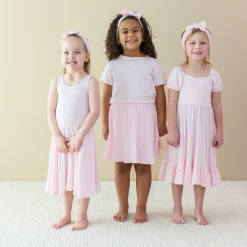 Puff Sleeve Twirl Dress in Sakura