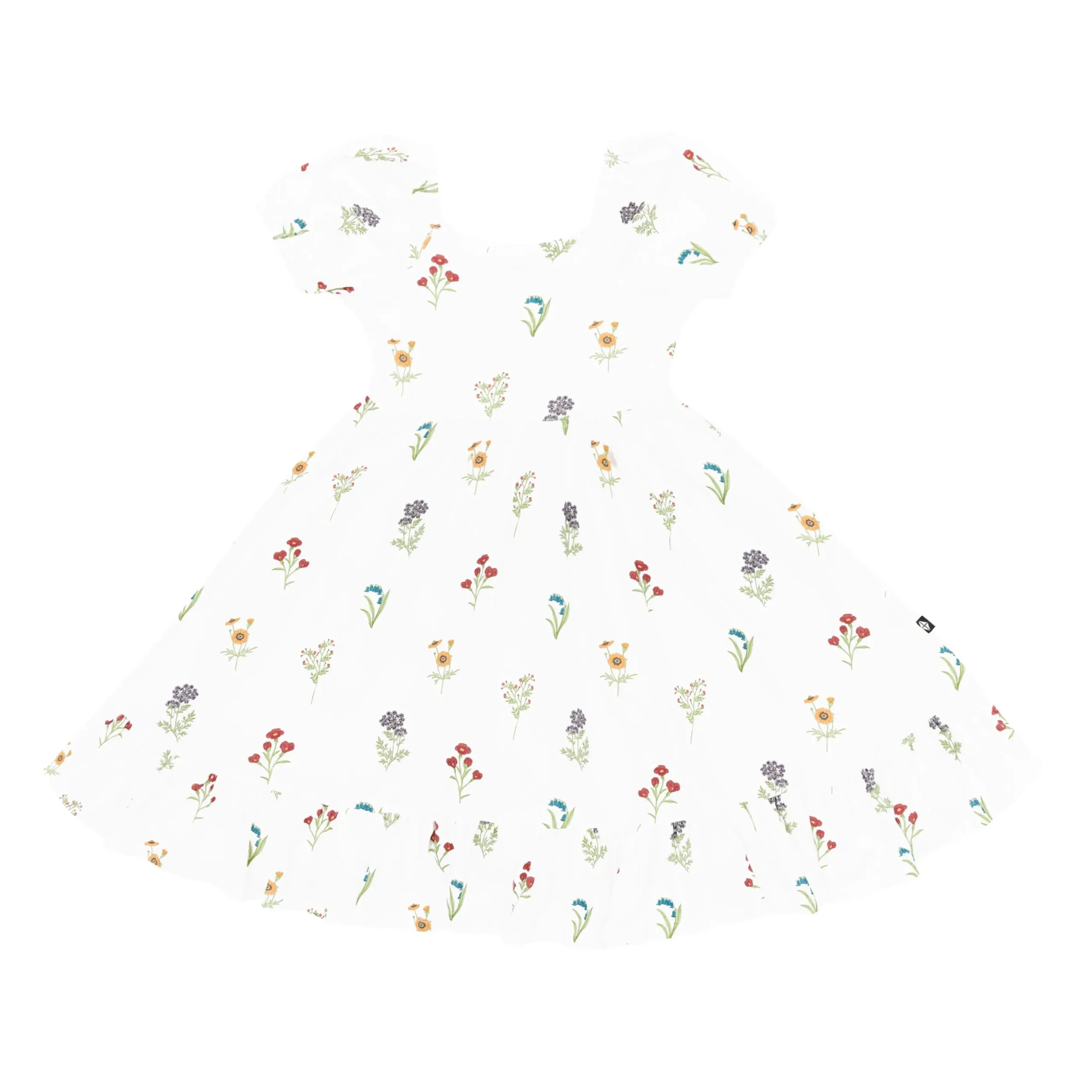 Puff Sleeve Twirl Dress in Wildflower