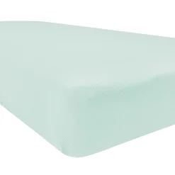 Ribbed Crib Sheet in Sage