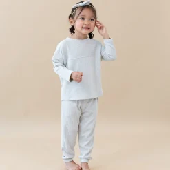 Ribbed Drop Shoulder Top in Oat