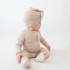 Ribbed Headwrap in Bisque