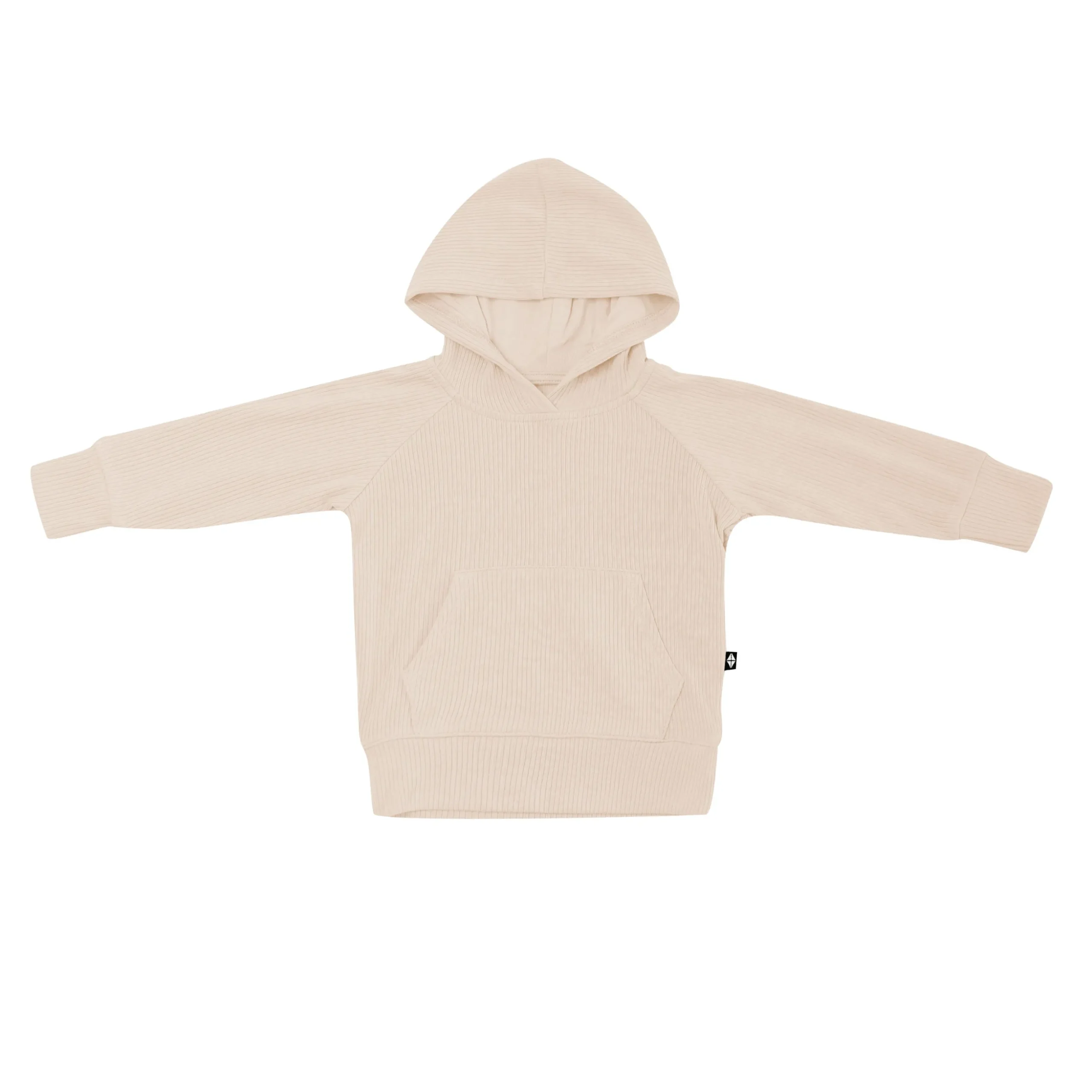 Ribbed Hoodie in Bisque