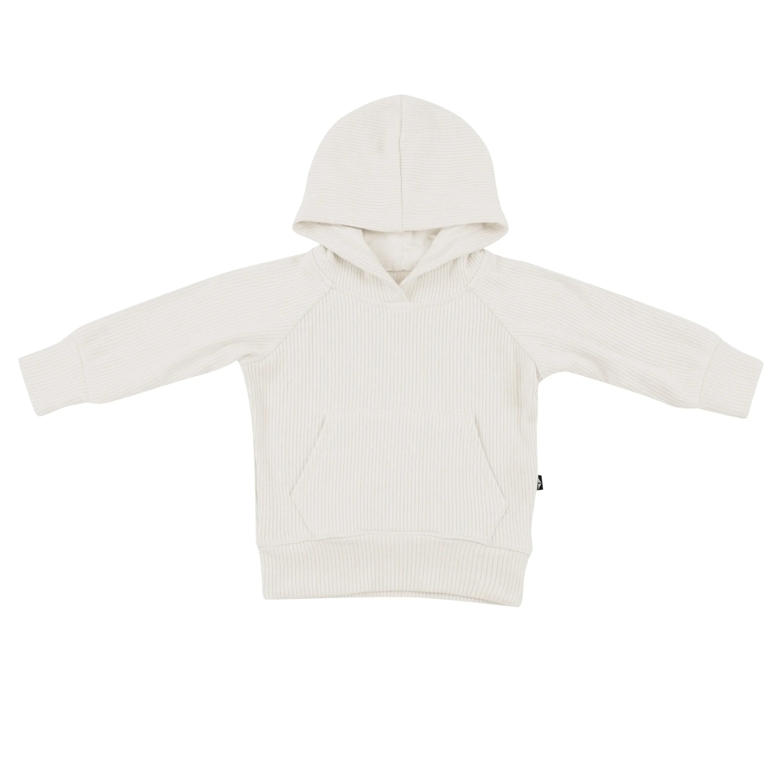 Ribbed Hoodie in Oat