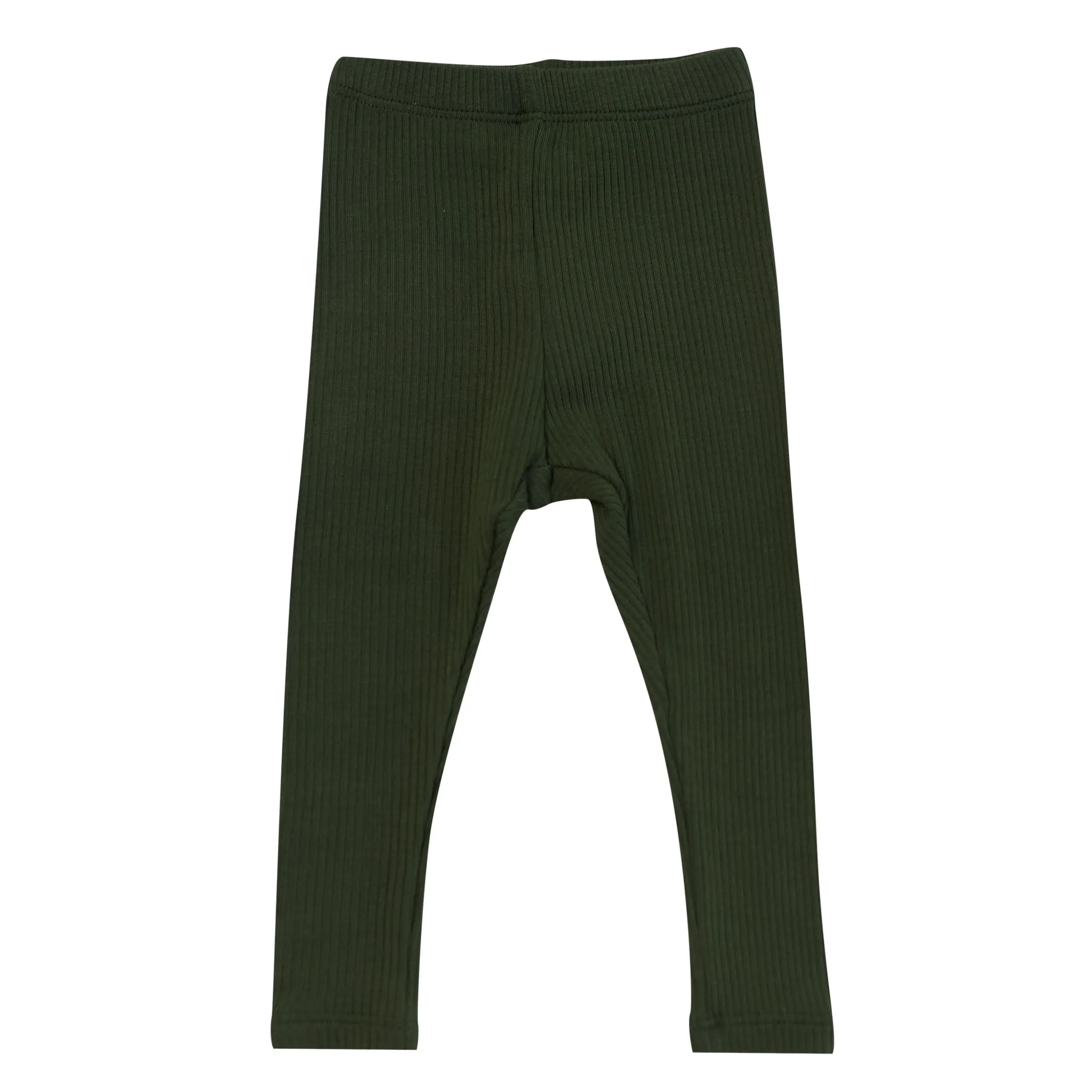 Ribbed Leggings in Fir