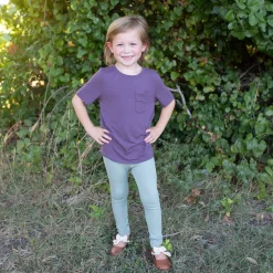 Ribbed Leggings in Thyme