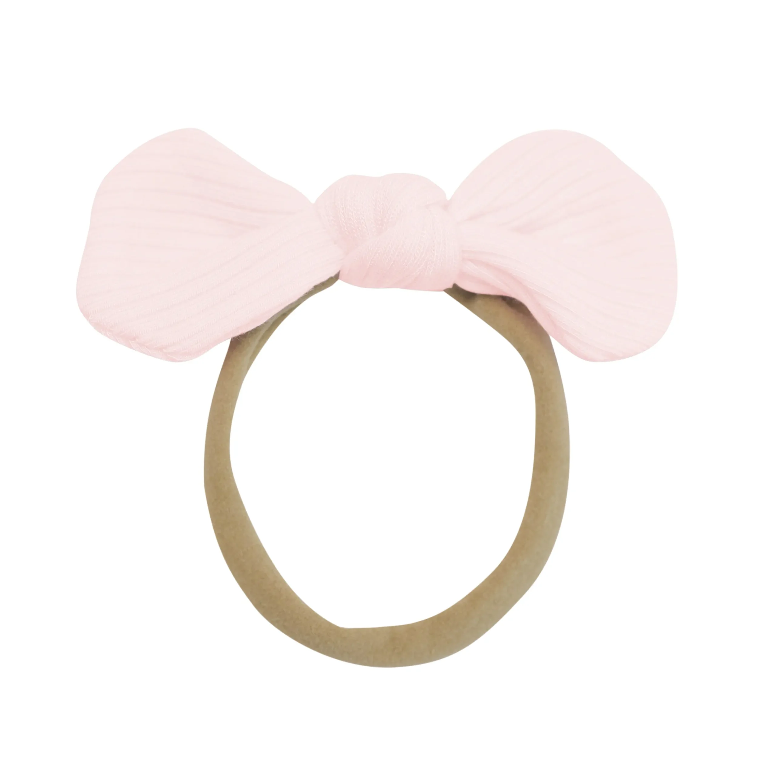 Ribbed Nylon Bow in Sakura