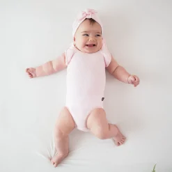 Ribbed Sleeveless Ruffle Leotard in Sakura