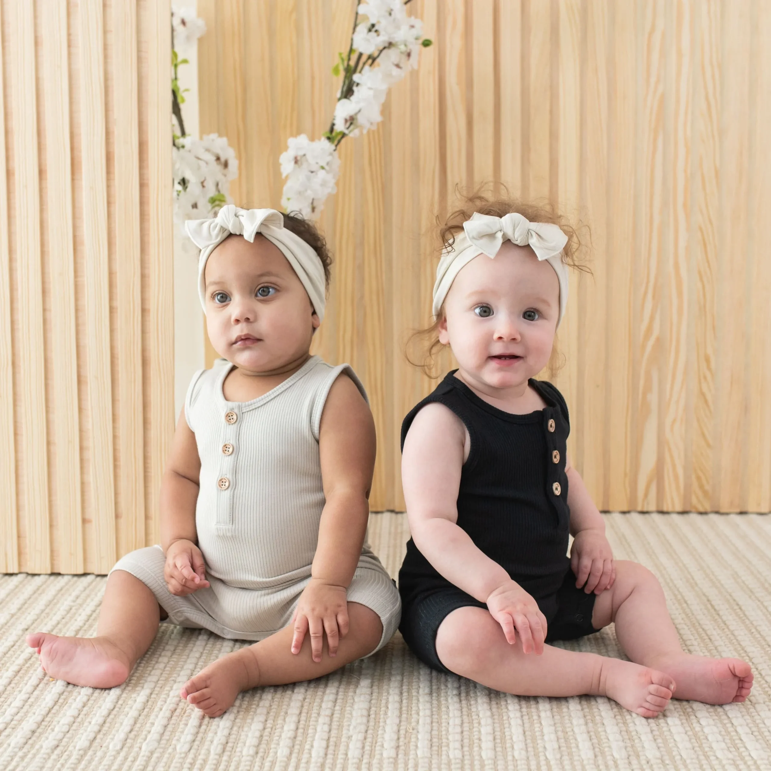 Ribbed Sleeveless Shortall in Midnight