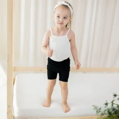 Ribbed Spaghetti Strap Bodysuit in Cloud