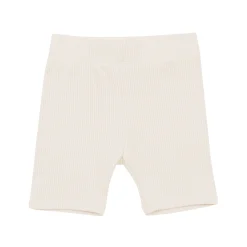 Ribbed Toddler Biker Shorts in Oat