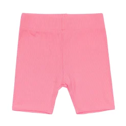 Ribbed Toddler Biker Shorts in Guava