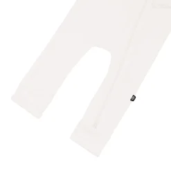 Ribbed Zipper Romper in Cloud