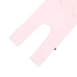 Ribbed Zipper Romper in Sakura