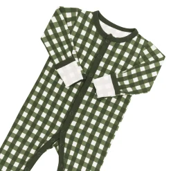 Romper in Gingham Fir