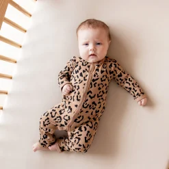 Romper in Latte Leopard