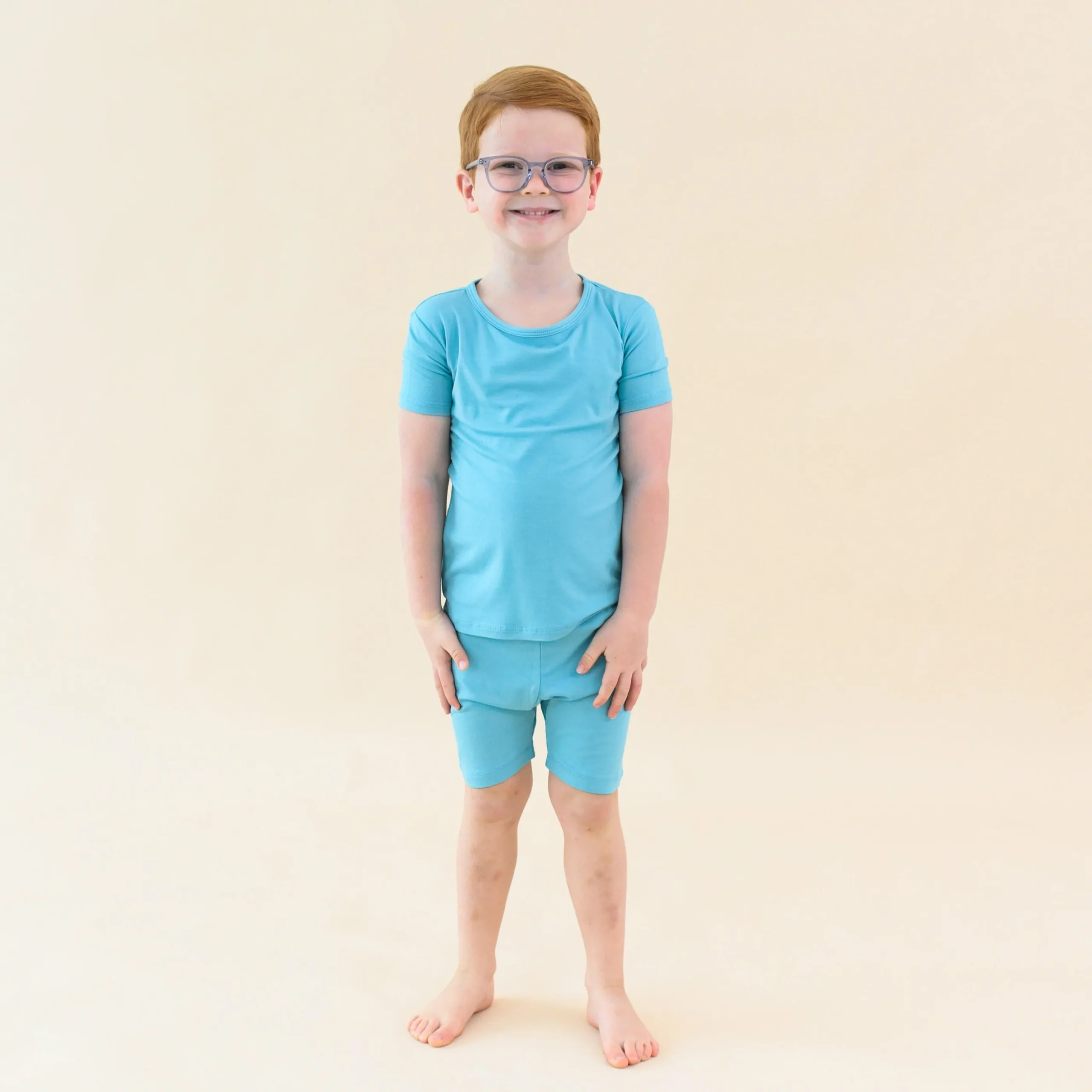 Short Sleeve Pajamas in Makai