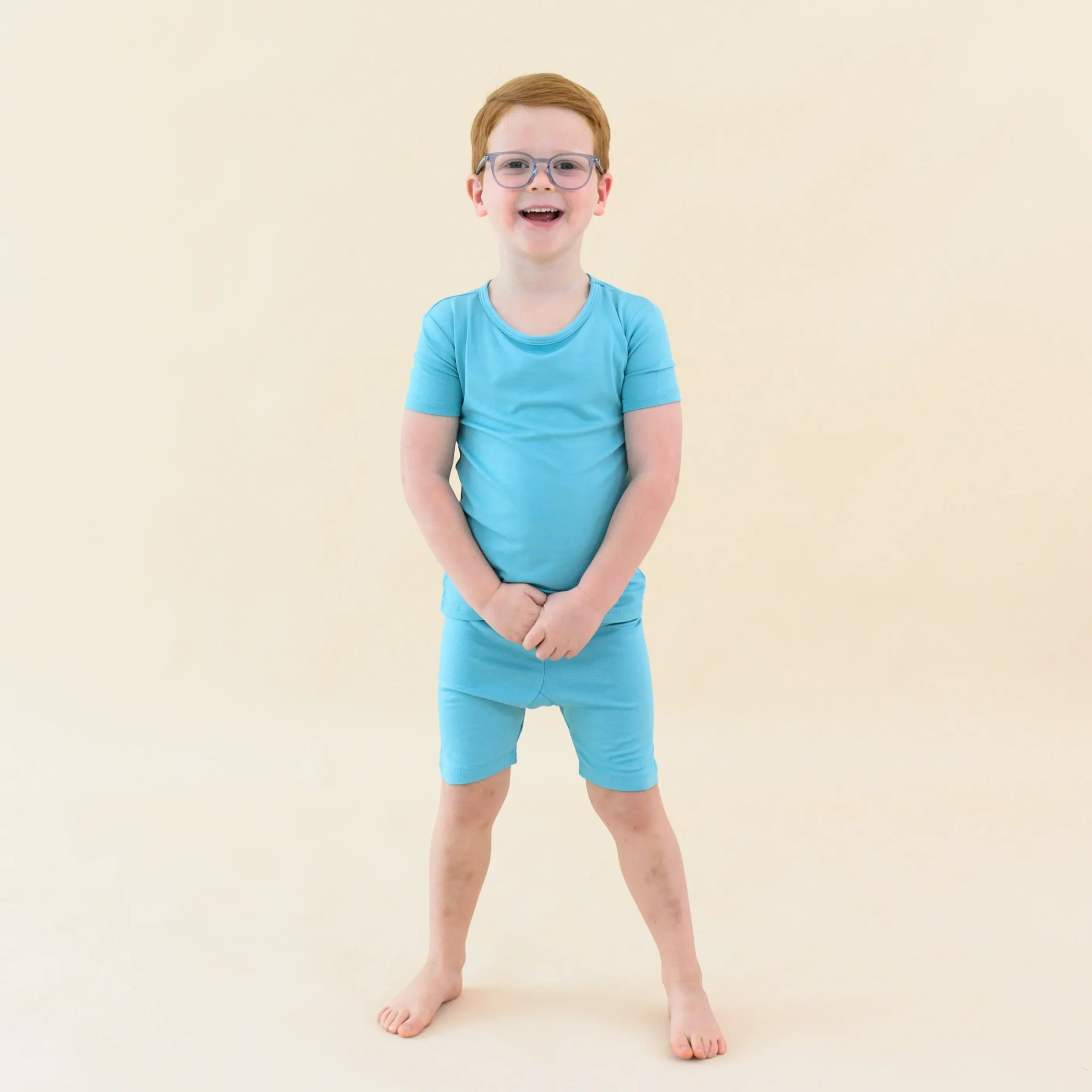 Short Sleeve Pajamas in Makai
